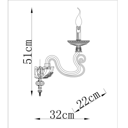 Бра Divinare 5123/01 AP-1