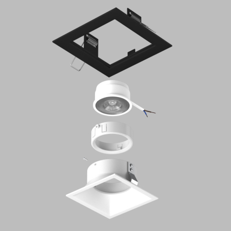 Встраиваемый светильник Lightstar D51706WMOD