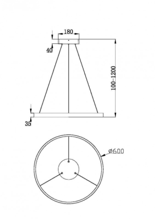 Подвесной светильник Maytoni MOD058PL-L32BS3K