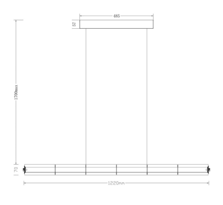 Подвесная люстра Fluorite FL1178-5P