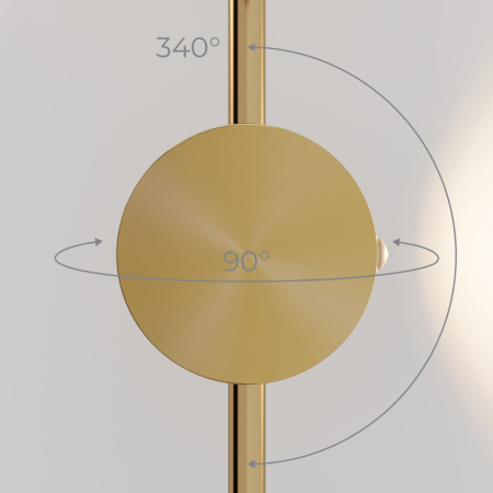 Бра Elektrostandard 40154/LED латунь 3000K