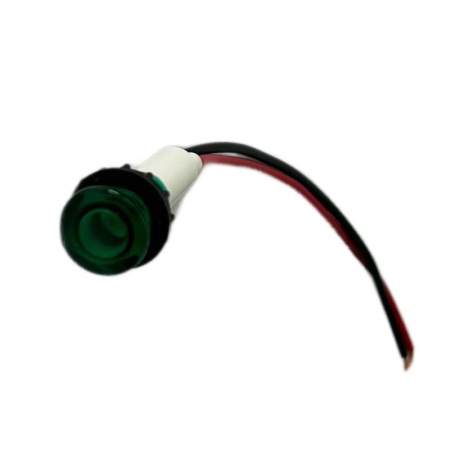 Арматура сигнальная 10мм с силиконовым проводом 12В зел. EMAS S100LY1