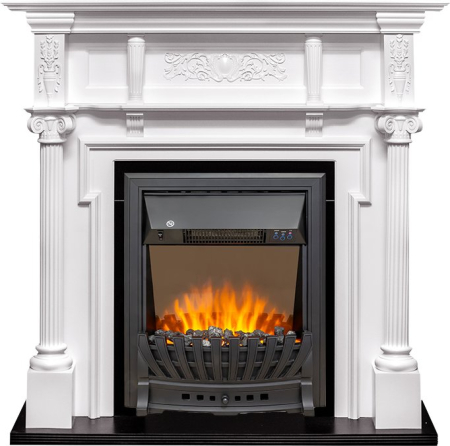 Royal Flame Каминокомплект Oxford - Белый с очагом Aspen Black