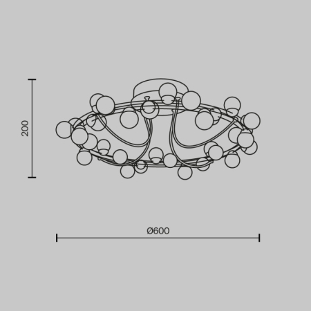 Накладная люстра Maytoni MOD081CL-L36G3K