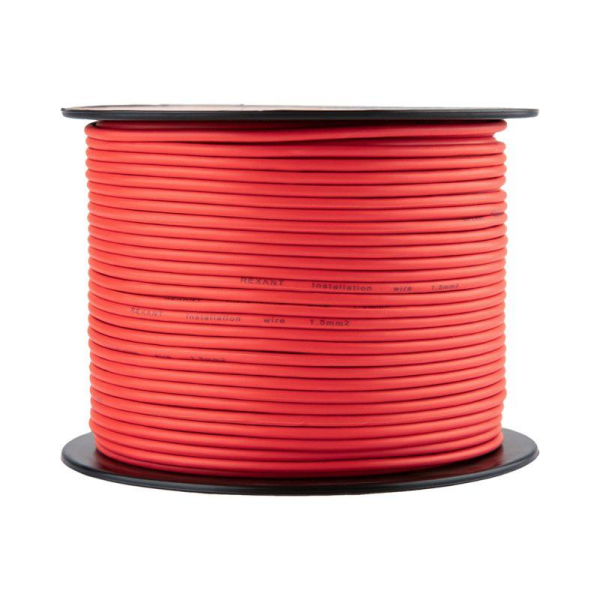 Провод ПГВА 1х1,50мм², красный, бухта 100м REXANT