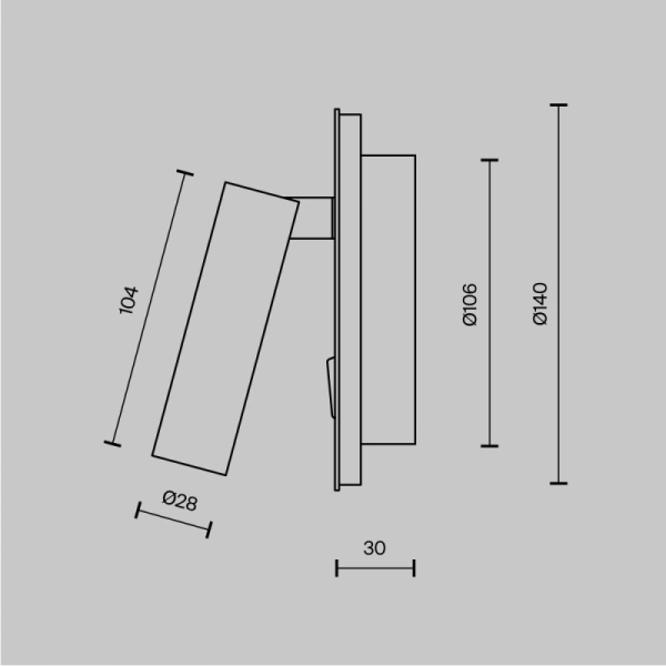 Спот Maytoni Technical C176-WL-01-6W-W