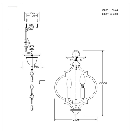 Подвесная люстра ST-Luce SL361.103.04