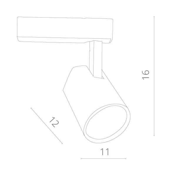 Светильник на шине ARTE Lamp A1830PL-1BK