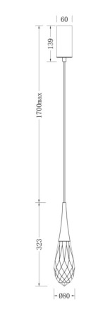 Подвесной светильник Fluorite FL1171-1P