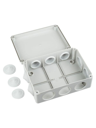 Коробка распаячная ОП 190х140х70 IP44 КМ41243 RAL7035 IEK UKO11-190-140-070-K41-44