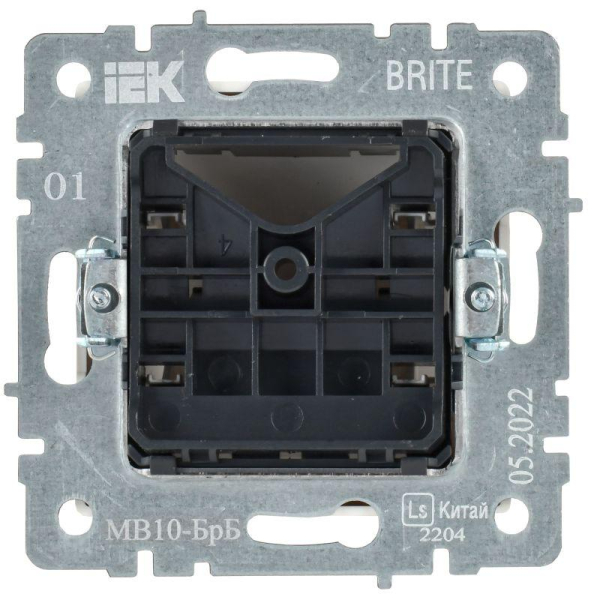 Вывод кабеля BRITE МВ10-БрБ механизм бел. IEK BR-VK10-0-K01