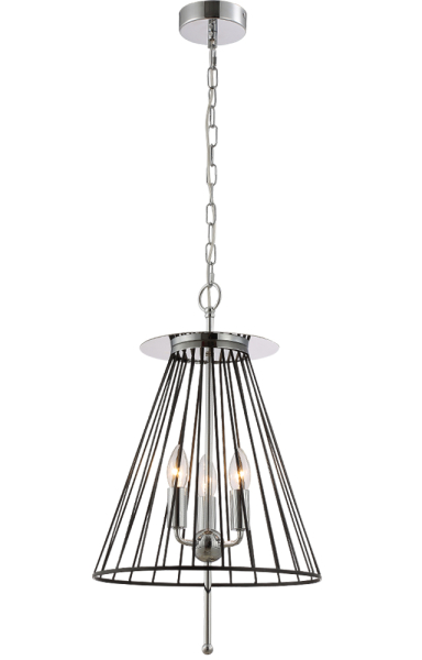 Crystal Lux Светильник подвесной Crystal Lux MODESTO SP3 BLACK/CHROME