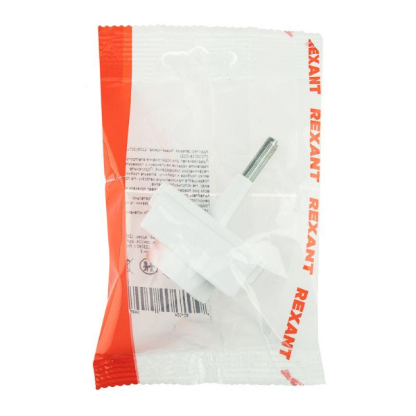 Адаптер сетевой (переходник) с Евро А/F на тонкую вилку С1 «Козья ножка» 10А б/з REXANT