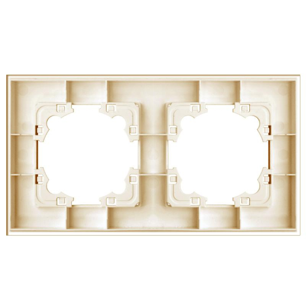 Рамка 2-м Афина стеклянная зол. UNIVersal 2291