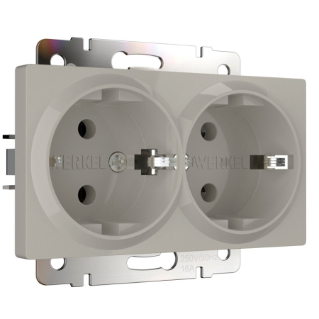 Розетка Werkel W1272004 дымчатый