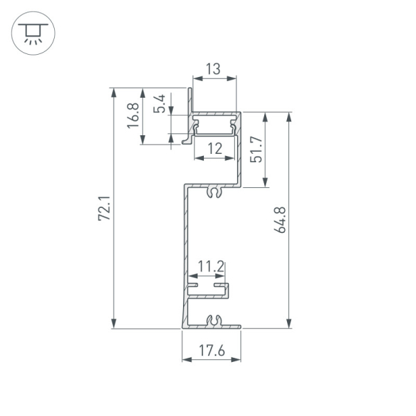 Профиль Arlight 043592