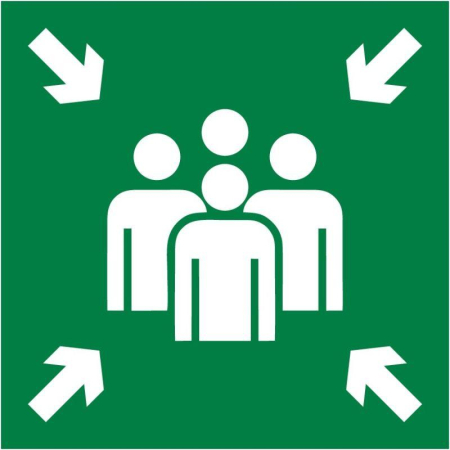 Пиктограмма квадрат "Место сбора" DEKraft 60610DEK