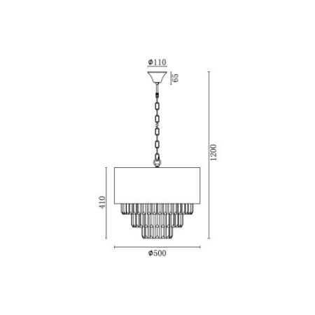 Каскадная люстра Vele Luce VL3173P07