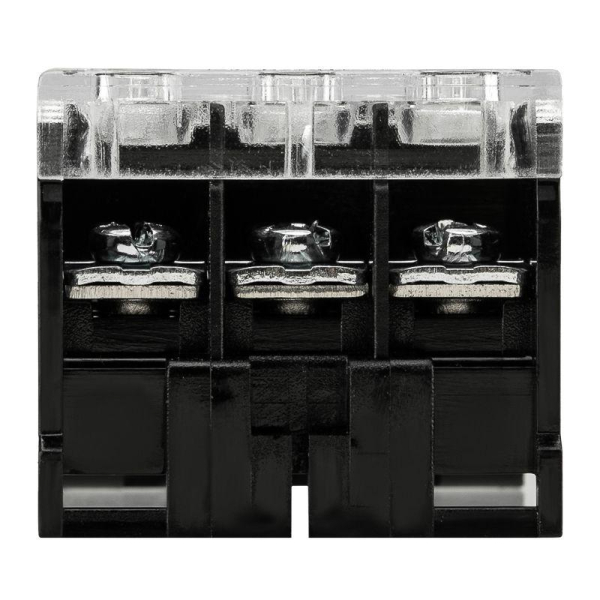 Блок зажимов клеммный БЗД 3х-полюсный 4,0 мм2 30A на DIN-рейку REXANT