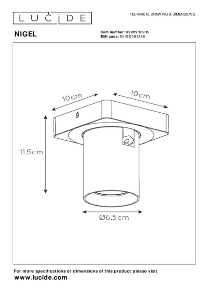 Спот LUCIDE 09929/05/16