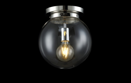 Накладной светильник Crystal Lux MARIO PL1 D250 NICKEL/TRANSPARENTE