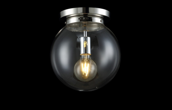 Накладной светильник Crystal Lux MARIO PL1 D250 NICKEL/TRANSPARENTE