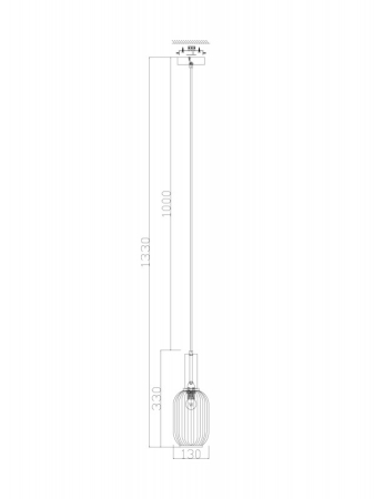 Подвесной светильник Freya FR8013PL-01AM