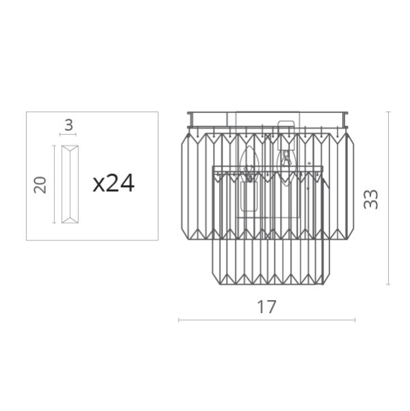 Бра Divinare 3001/01 AP-2