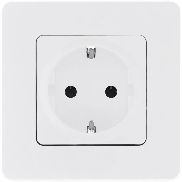 Розетка 1-м СП Inspiria 16А IP20 250В 2P+E немецк. стандарт механизм бел. IEK 673720