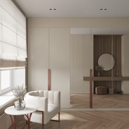 QUASAR 55 DUO COPPER Встраиваемый потолочный гипсовый светильник