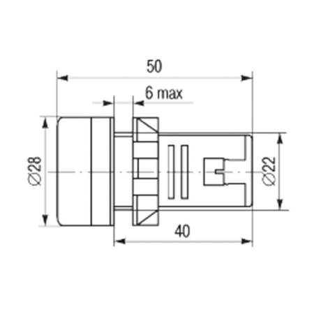 Матрица светодиодная AD22-230 В белая