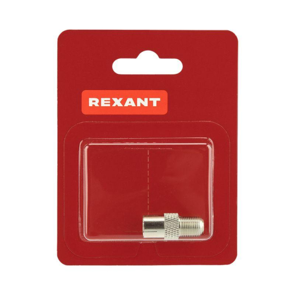 Переходник антенный, (гнездо F - гнездо TV), 1 шт. REXANT