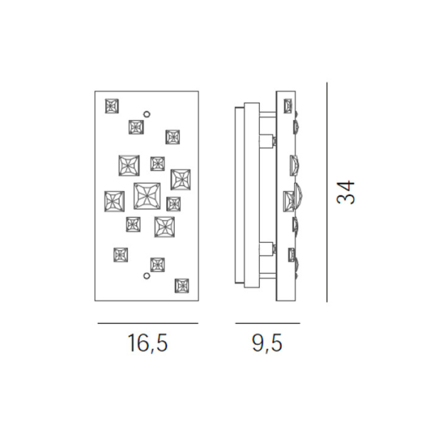 Бра Illuminati MB1102601-2A