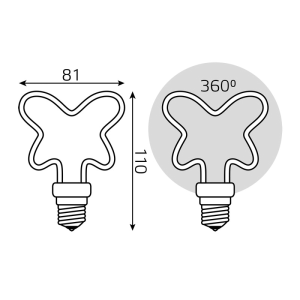 Светодиодная лампа Gauss 1001802104