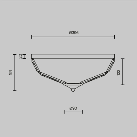 Накладной светильник Maytoni MOD094CL-04G