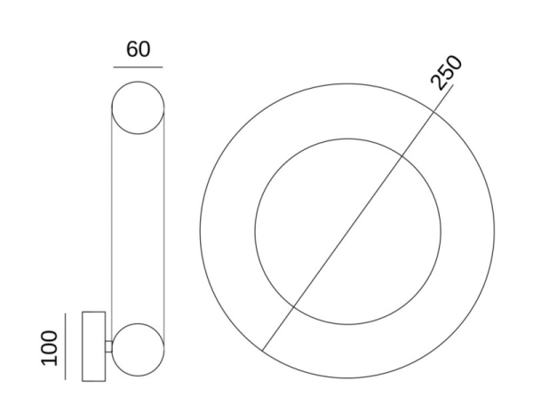 Бра Fluorite FL1111-1W