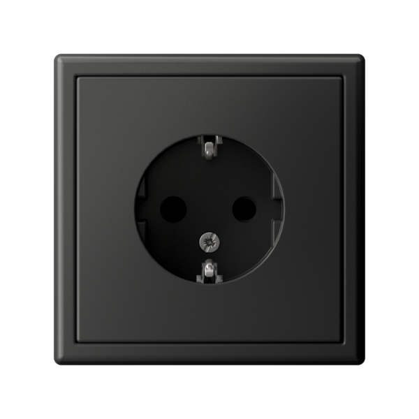 Розетка ArtGallery 16А с заземл. защ. шторки механизм базальт SE GAL001445