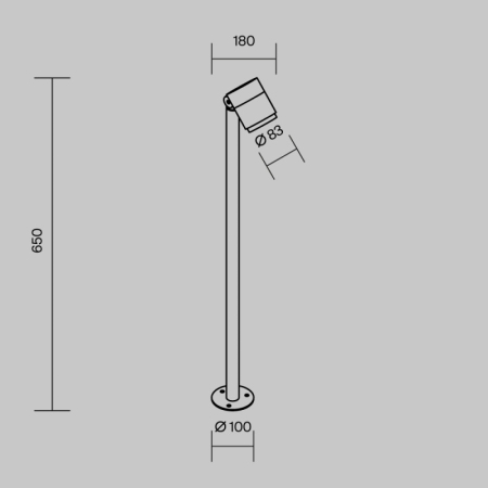 Садово-парковый светильник Maytoni O497FL-L12B3K1