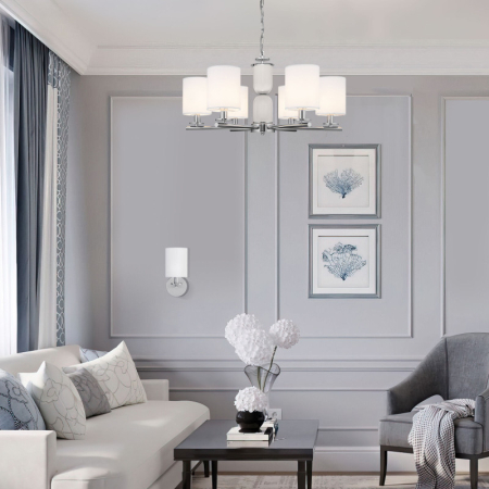 Подвесная люстра Eurosvet 60146/6 никель