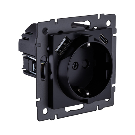 Розетка KOLLINGER REA-004BK