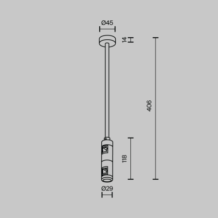 Стойка Maytoni Technical TRA158C-D1-B