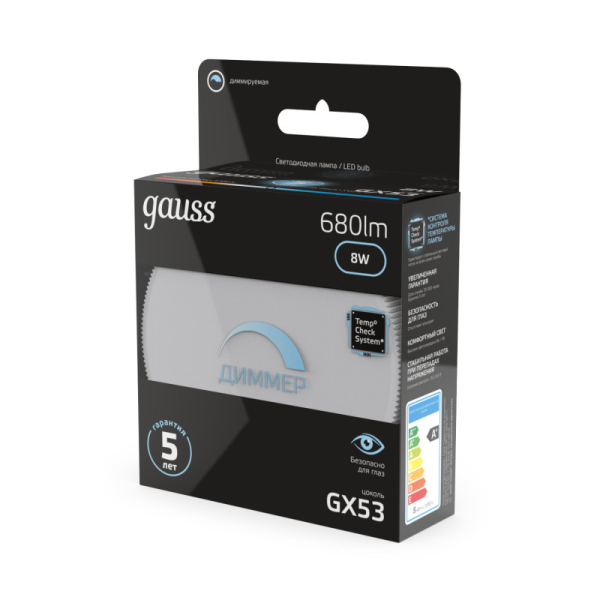 Светодиодная лампа Gauss 108408208-D