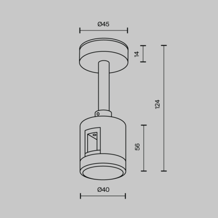 Стойка Maytoni Technical TRA156C-IPC1-B