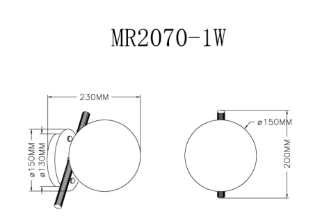 Бра MyFar MR2070-1W