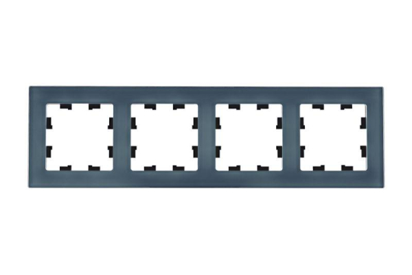 Рамка 4-м AtlasDesign Nature натур. стекло грифель SE ATN360704