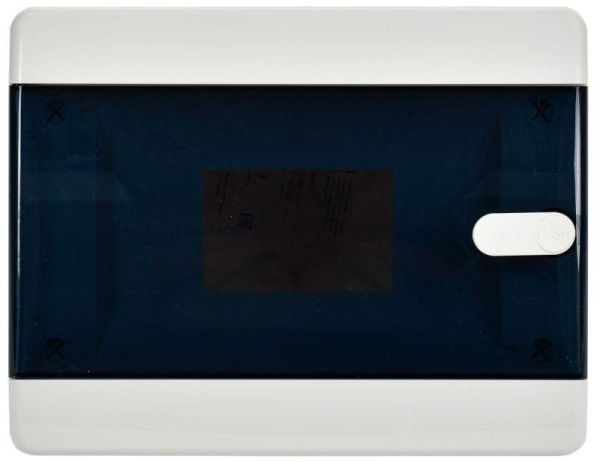 Корпус ЩРН-П-8 UNION Compact IP41 черн. прозр. дверь пластик. IEK UIC-KP12-N-08-41-K01