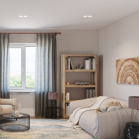 IZAR 80 DUO FLAT Встраиваемый потолочный гипсовый светильник