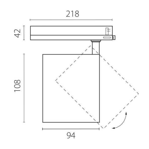 Светильник на шине Lightstar A5437TRIAC