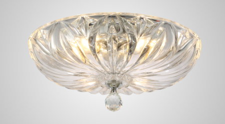 Crystal Lux Светильник потолочный Crystal Lux DENIS D400 CHROME