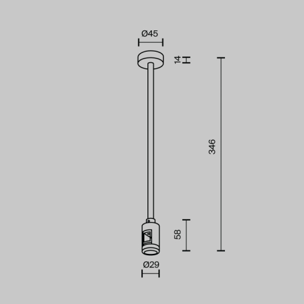 Стойка Maytoni Technical TRA158C-B1-B